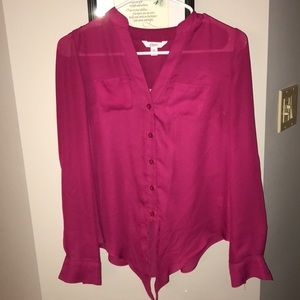 Dark pink blouse!